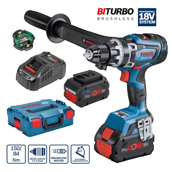 Bosch Professional GSR 18V-150 C Akülü Delme Vidalama 8Ah - 06019J5005 ürün görseli 1