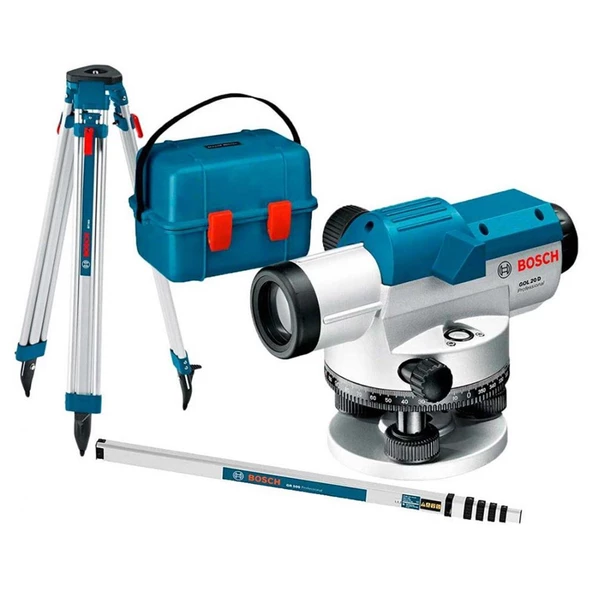 Bosch Professional Gol 20 + Bt160 + Gr500 Mira Nivelman (60 Metre)  - 0601068402 ürün görseli 1