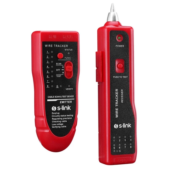 S-Link SL-KB10 Lüks Çantalı Kablo Bulucu ve Tester - 12273 ürün görseli 1