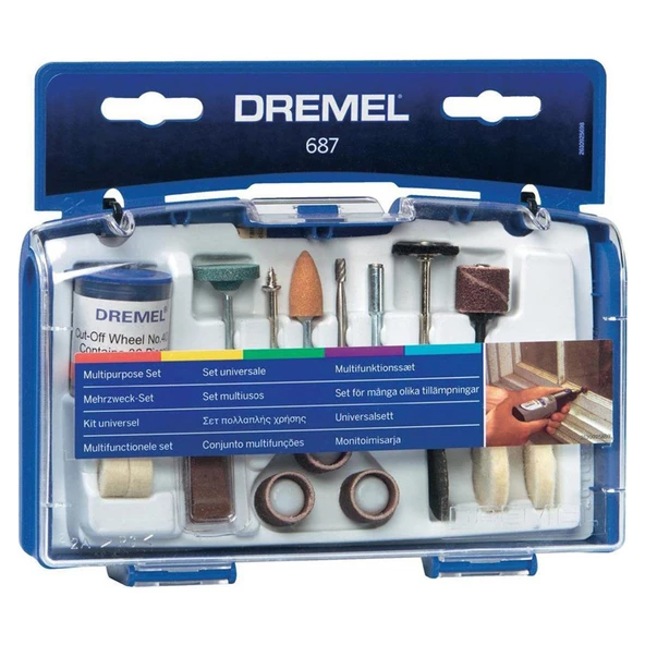 Dremel 687 52 Parça Çok Amaçlı Aksesuar Seti - 26150687Ja ürün görseli 1