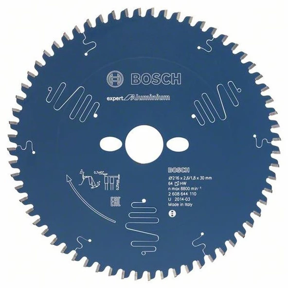 Bosch - Expert Serisi Alüminyum için Daire Testere Bıçağı 260*30 mm 80 Diş - 2608644113 ürün görseli 1