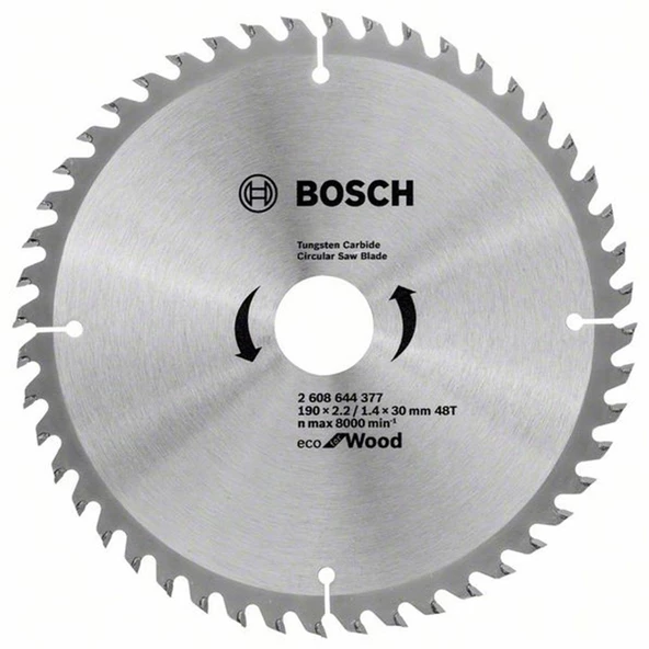 Bosch Optiline Eco Ahşap 190x30Mm 48 Diş Daire Testere - 2608644614 ürün görseli 1