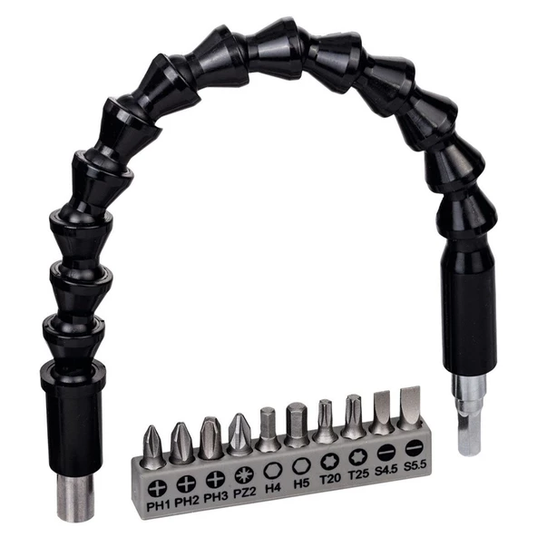 Bosch 10 Parça Vidalama Uzatma Adaptörü 30cm - 2608522377 ürün görseli 1