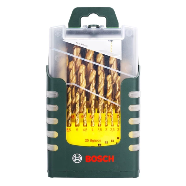 Bosch HSS Metal - 25 Parça Titanyum Kaplama Uç seti - 2607017154 ürün görseli 1