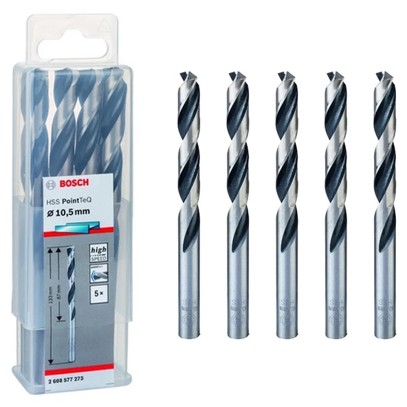 Bosch Hss Matkap Ucu Pointtec 10,5mm 5'li Paket - 2608577273 ürün görseli 1