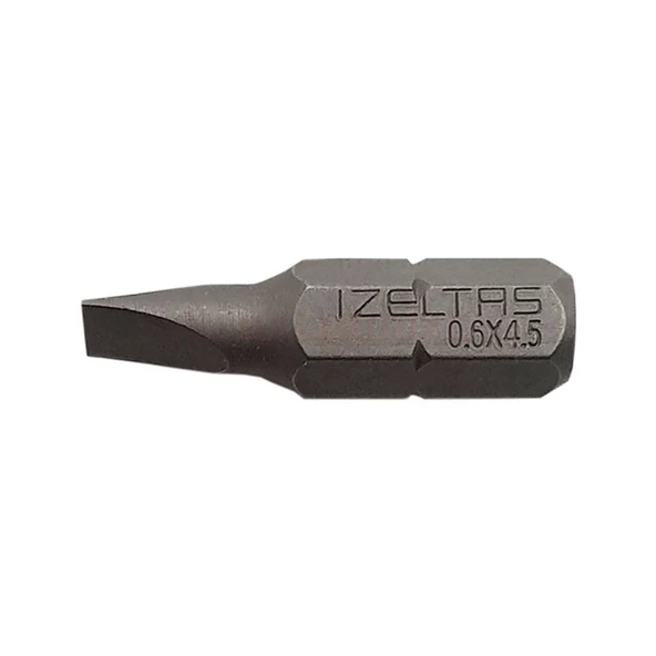 İzeltaş 0,6*4,5 Düz Bits Uç - 4810200645 ürün görseli 1