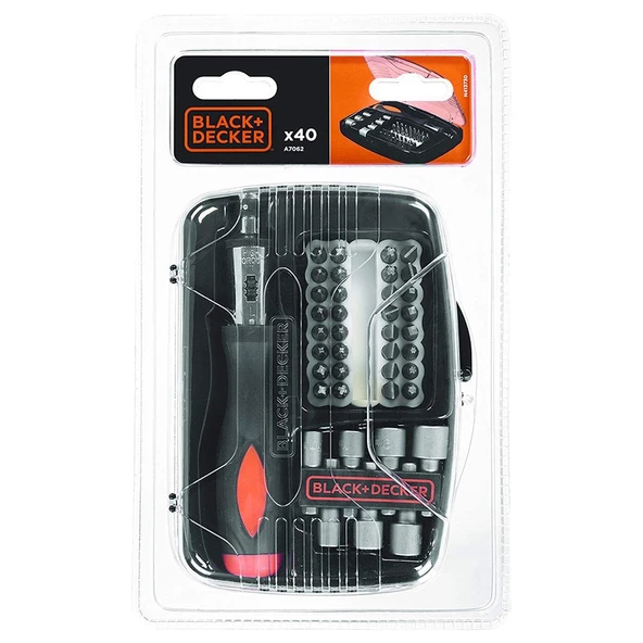 Black+Decker 40 Parça Cırcırlı Tornavida Set - A7062-Xj - Resim 3