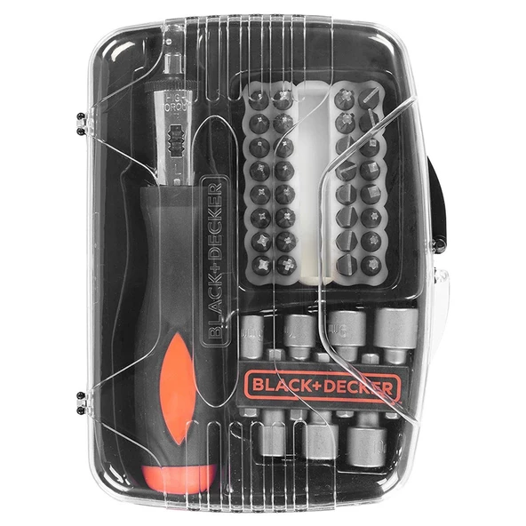 Black+Decker 40 Parça Cırcırlı Tornavida Set - A7062-Xj - Resim 2
