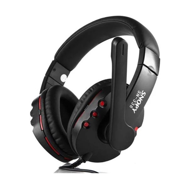 Snopy SN-338 Conqueror Siyah/kırmızı Gaming Oyuncu Mikrofonlu Kulaklık 9542 ürün görseli 1