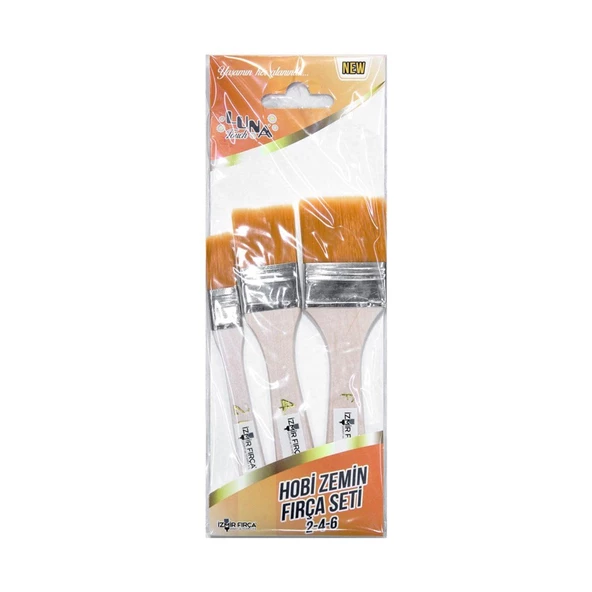 İzmir Fırça Luna Touch Hobi Kalem Fırça Zemin Fırça Seti 2-4-6 551558 ürün görseli 1