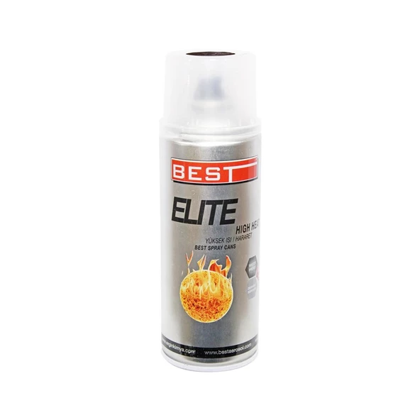 Best Elite 300C Isıya Dayanıklı Eko Siyah Sprey Boya 400 ml ürün görseli 1