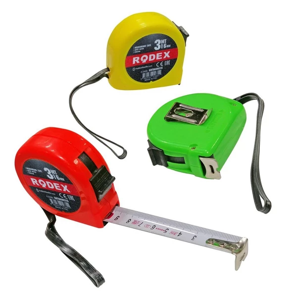 Rodex Şerit Metre 3*16mm - (1 ADET) RHT0680316 ürün görseli 1