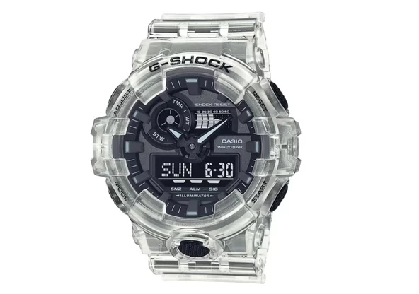 Casio G-Shock 53mm Silikon Kordon Erkek Kol Saati GA700SKE-7A ürün görseli 1