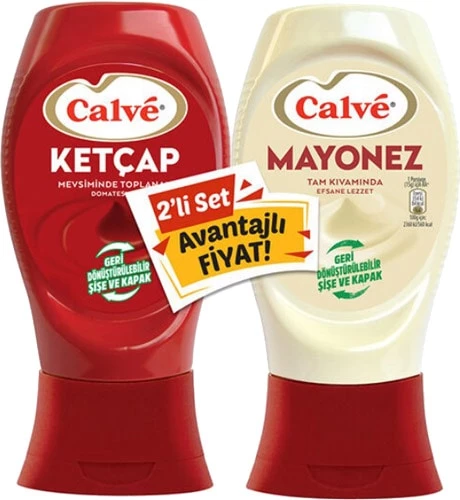 Calve 600 gr Ketçap + 540 gr Mayonez Acı - Resim 2