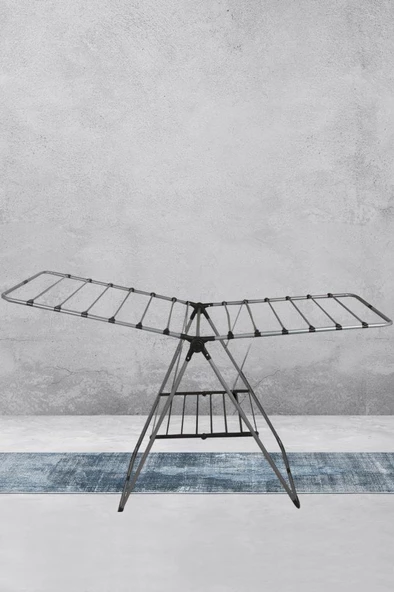 Digithome Katlanabilir Çamaşır Kurutma Askısı Çamaşırlık - Gri C1-1-248 ürün görseli 1