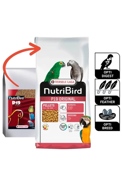 Nutribird P19 Original 10kg - Resim 2