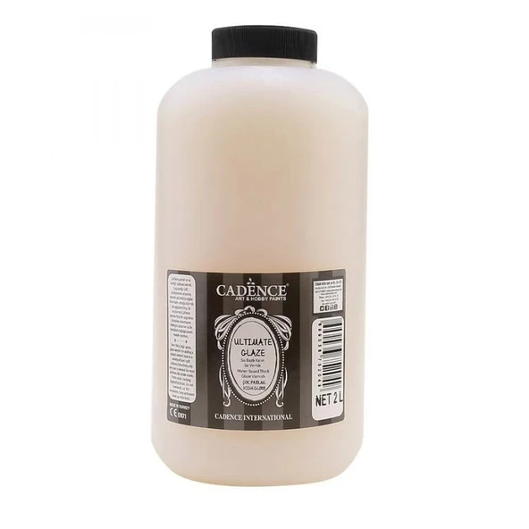 Cadence Ultimate Glaze Su Bazlı Sır Vernik YARI MAT 2 Litre ürün görseli 1