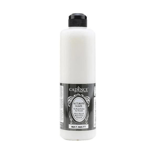 Cadence Ultimate Glaze Su Bazlı Sır Vernik MAT 500 ml. ürün görseli 1