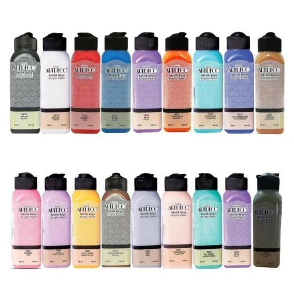 Artdeco Akrilik Boya 140 ml. x 18 Renk Set ürün görseli 1