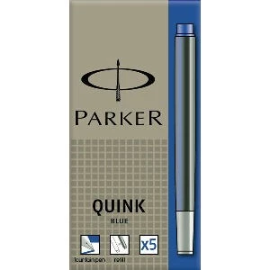 Parker Quink Kartuş Mavi 5li Uzun ürün görseli 1