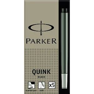 Parker Quink Kartuş Siyah 5li Uzun ürün görseli 1