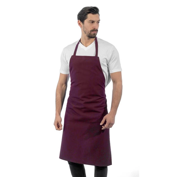 Şensel, Ön Önlük, Bordo, Boyundan Askılı -93E1015- Şef-Restoran ürün görseli 1