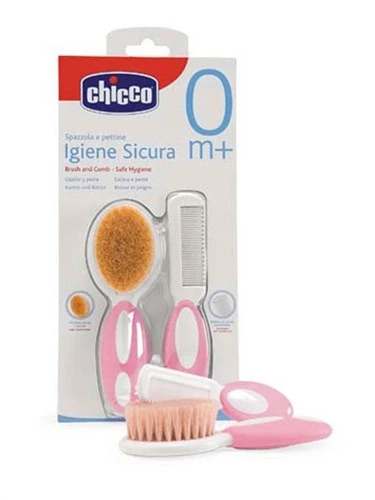 Chicco Tarak&Fırça Seti Pembe - Resim 2