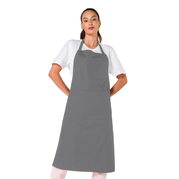 Şensel, Ön Önlük, Gri, Boyundan Askılı -93E2531- Restoran-Mutfak ürün görseli 1