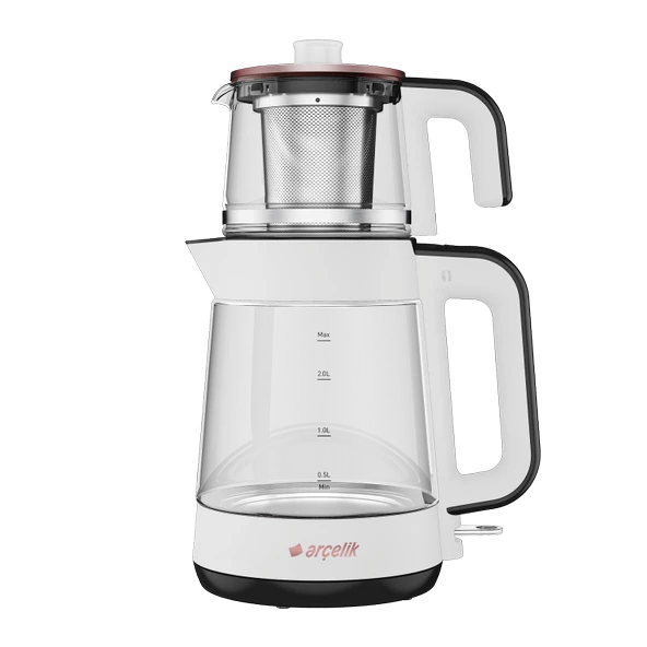 Arçelik CM 6964 Resital Beyaz 1900 W Cam Demlikli Çay Makinesi ürün görseli 1