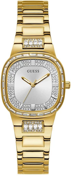 GUESS GUGW0511L2 ALTIN KAPLAMA TAŞLI KADIN KOL SAATİ ürün görseli 1