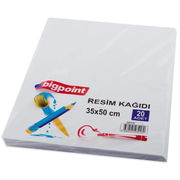 Bigpoint 120 Gram Resim Kağıdı 35x50cm 20'li Paket ürün görseli 1