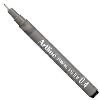 Artline Drawing System Teknik Çizim Kalemi 0.4 mm Siyah ürün görseli 1