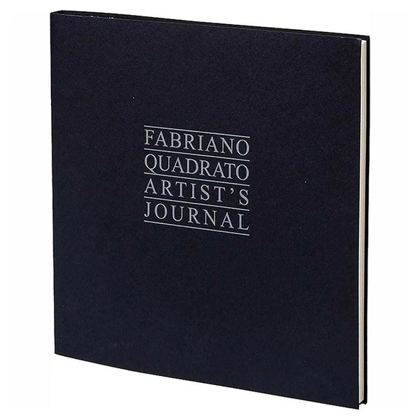 Fabriano Quadrato Artists Journal Yazı ve Çizim Defteri 90 gr. 23x23 cm. 96 yp. 4 Renk Kağıt Siyah Kapak ürün görseli 1