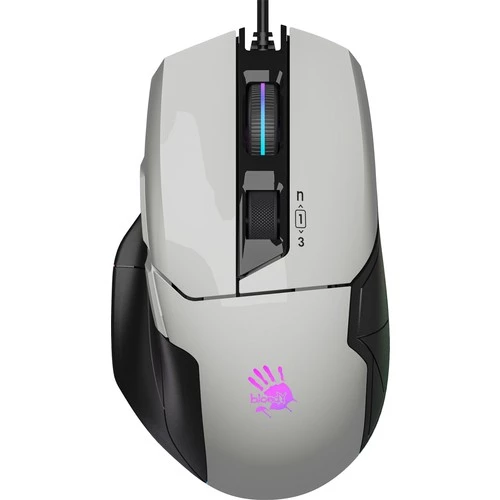 Bloody W70 Max 10.000 Cpı 8 Tuş Rgb 4M Bellek Ultra Core 3&4 Aktif Özel Yapım Optik Kablolu Panda Beyaz Oyuncu Mouse ürün görseli 1