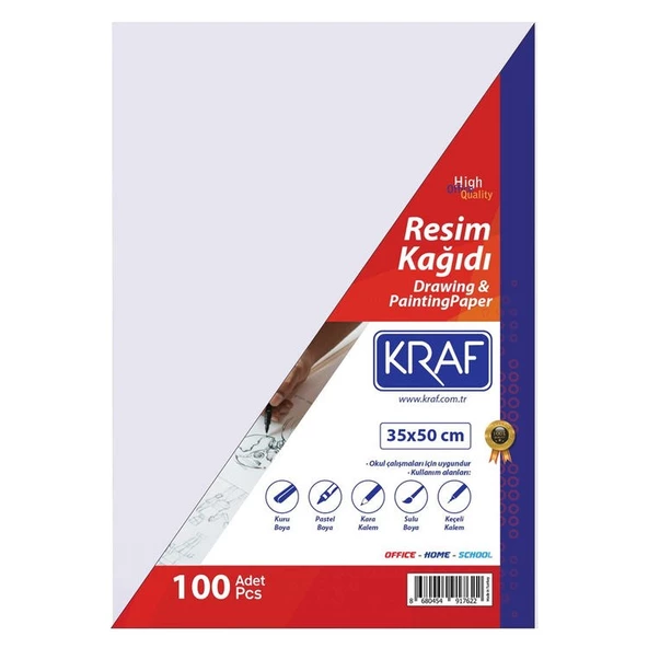 Kraf Resim Kağıdı 35x50 cm 100lü Paket ürün görseli 1