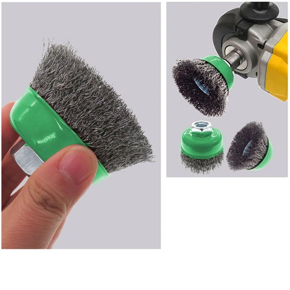 Saçaklı Çanak Fırça Paslanmaz 65 mm M14 - Resim 5