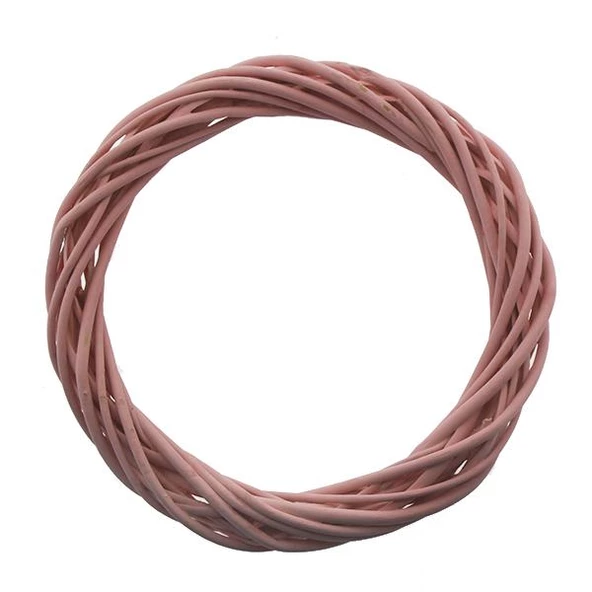 25cm Kapı Süsü Çelengi Doğal Ahşap - Resim 4