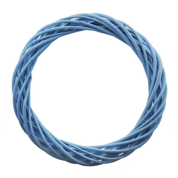 25cm Kapı Süsü Çelengi Doğal Ahşap - Resim 5