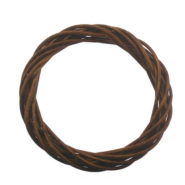 25cm Kapı Süsü Çelengi Doğal Ahşap - Resim 2