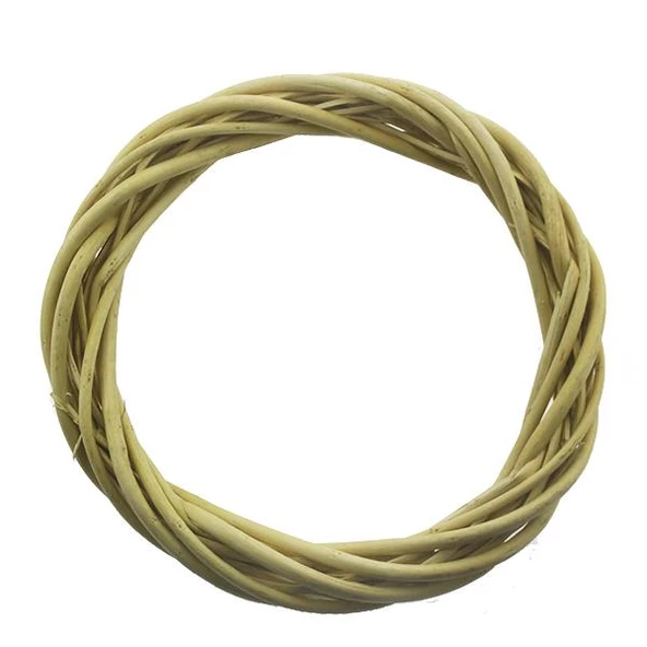 25cm Kapı Süsü Çelengi Doğal Ahşap - Resim 3