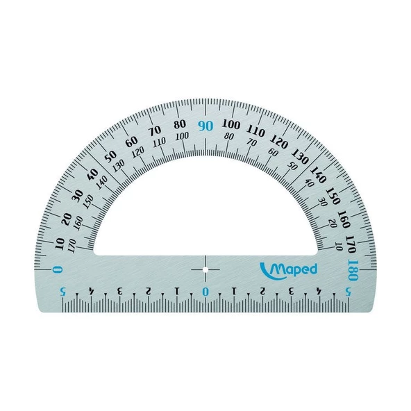 Maped Alüminyum Açıölçer (İletki) 180 Derece 12 cm 129200 ürün görseli 1
