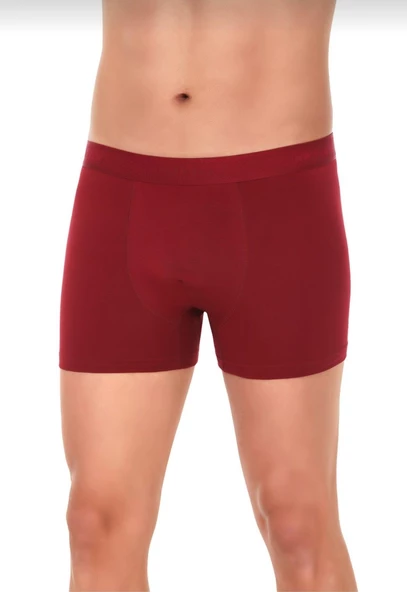 YILDIZ 37 ERKEK MODAL LİKRALI BOXER BORDO TEKLİ ürün görseli 1