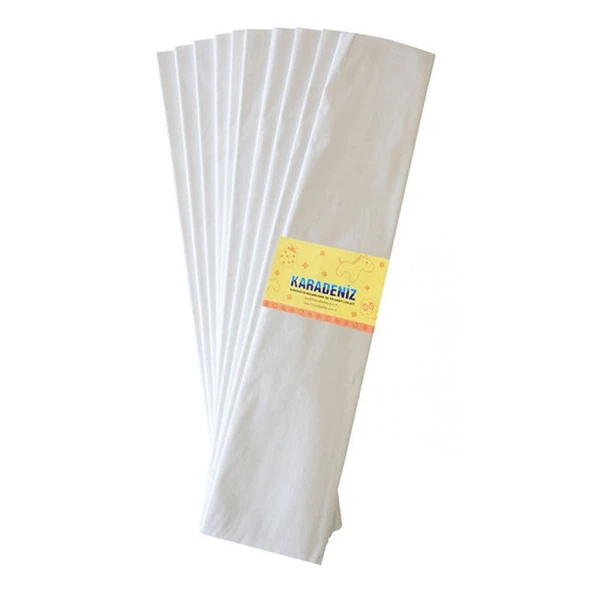 Lino Lüx Krapon Kağıdı (50x200 cm) 10lu Paket BEYAZ ürün görseli 1