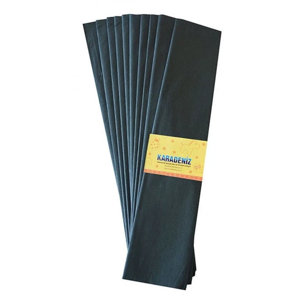Lino Lüx Krapon Kağıdı (50x200 cm) 10lu Paket SİYAH ürün görseli 1