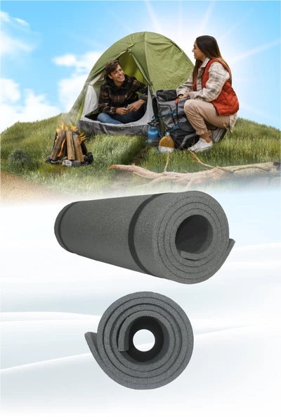 Kamp Matı Antrasit  180X60 cm 10mm - Resim 2