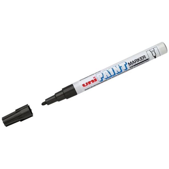 Uni PX-21 Paint Marker Fine 0.8-1.2mm Boyama Markörü Siyah ürün görseli 1