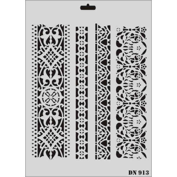 Rich Dantel Stencil Boyama Şablonu 25x35 cm. DN-913 ürün görseli 1