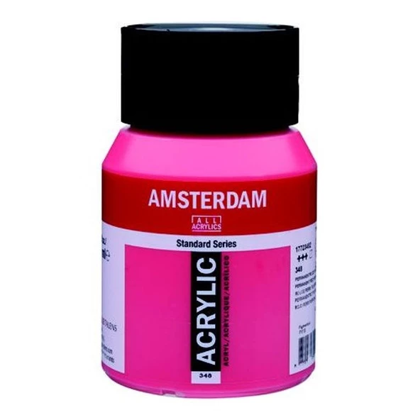Talens Amsterdam Akrilik Boya 500 ml. 348 Permanent Red Purple ürün görseli 1