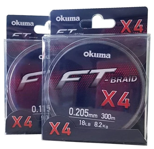 Okuma Ft-*4 Braided Line 300 mt Grey Örgü İp - Resim 3