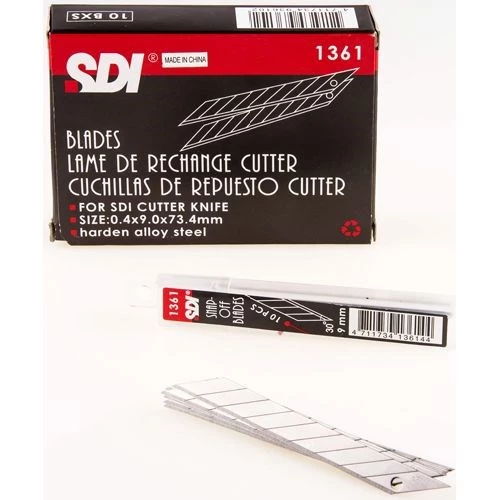 SDI 30 Derece Açılı Dar Maket Bıçağı Yedeği 9 mm 100lü Paket ürün görseli 1